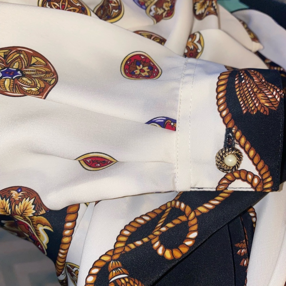 SK & Company Blouse * Versace Look * - Picture 10 of 12